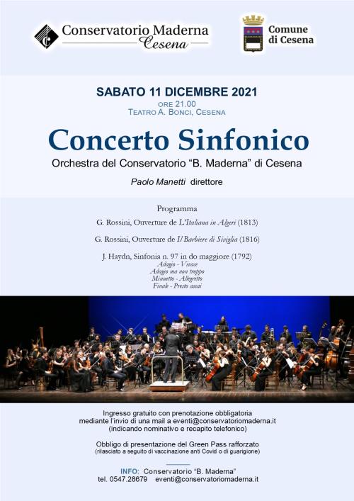 Concerto sinfonico 11.12.2021